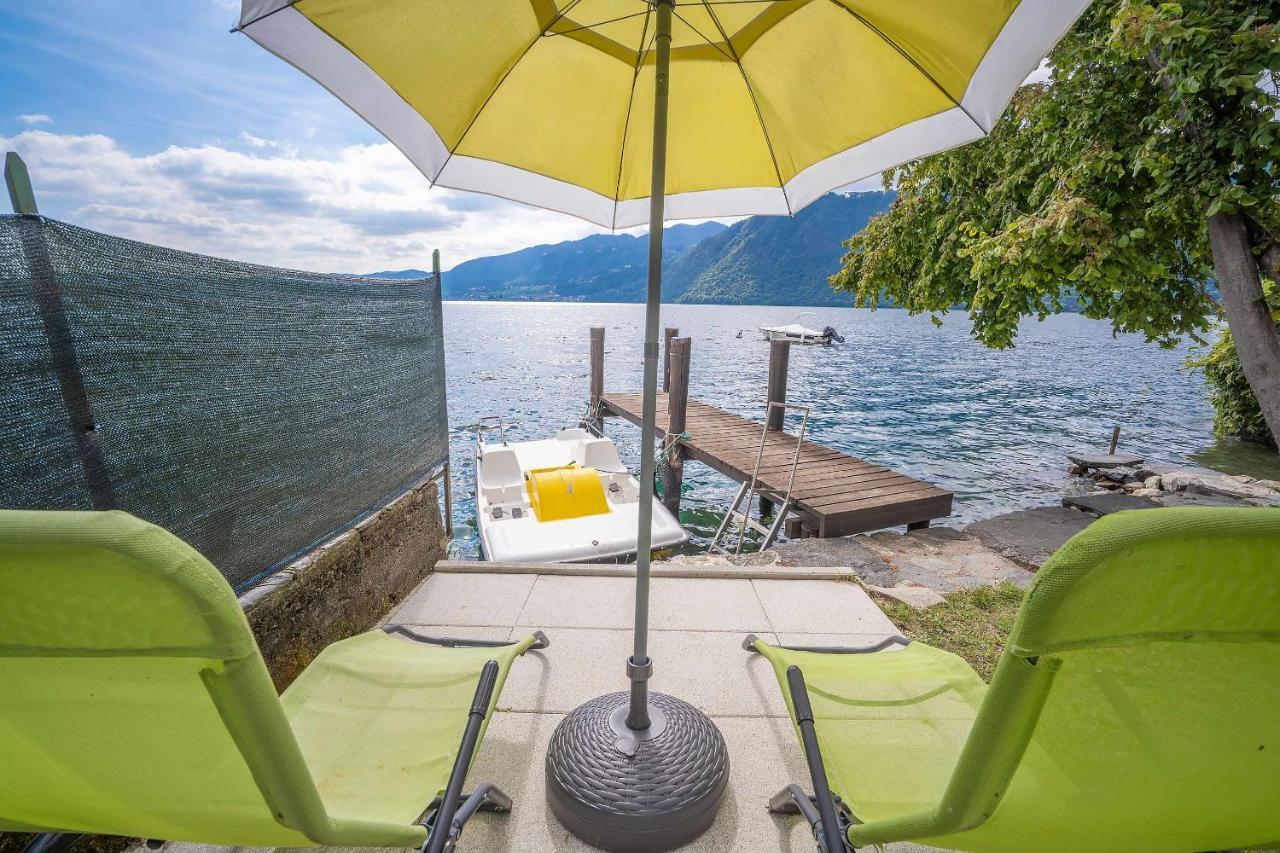 Il Glicine Appartamento Con Darsena Privata A Lago Pettenasco Exteriér fotografie